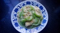 美味的丝瓜炒蛋做法图解8)