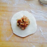 美食肉馅小火烧做法图解8)