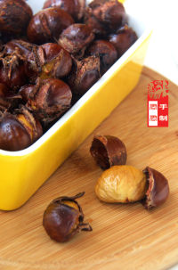 美味的香甜烤栗子