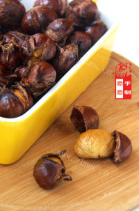 美味的香甜烤栗子
