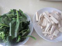 食欲满满的油菜豆腐做法图解1)