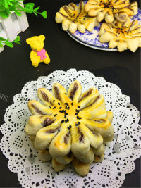美味红豆泥菊花酥做法图解24)