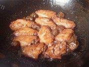 美味的红酒鸡中翅