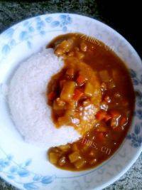 自己做的咖喱饭