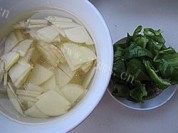 青椒土豆炒肉片做法图解2)