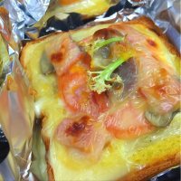 土豆泥吐司披萨做法图解7)