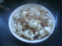 美味的洋葱炒鱿鱼