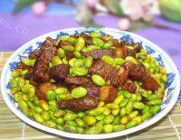 家常菜毛豆烧肉