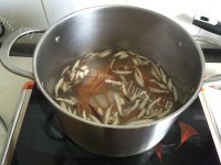 自制三丝银鱼羹做法图解4)