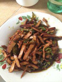 家常菜香干炒肉丝