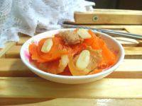 家常菜胡萝卜炒五花肉
