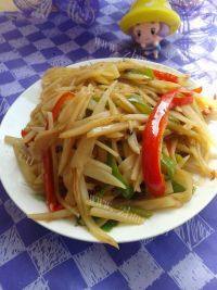 家常菜酸辣土豆丝