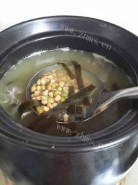 美味的海带绿豆汤做法图解4)