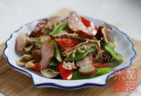 家常菜笋干炒腊肉