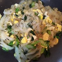 美味的蛋炒河粉