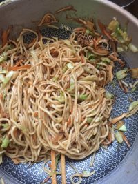 美味的肉丝炒面做法图解9)