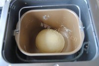 蜜豆蓝莓酱夹心包做法图解4)