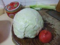 家常菜素炒圆白菜做法图解1)