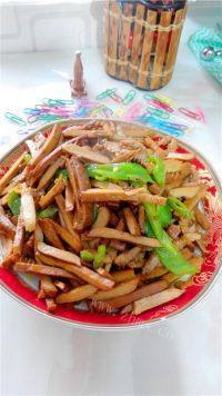尖椒爆炒豆腐干做法图解11)