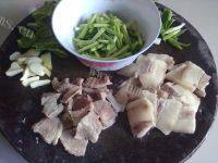 #暖心#蒜苔回锅肉做法图解1)