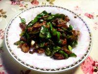 健康的青椒炒肉片