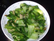 香甜可口的清炒油菜做法图解6)