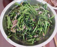 家常菜芦蒿炒肉丝
