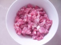 美味的肉末酸豆角粉条做法图解2)