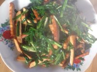 家常菜韭菜炒香干