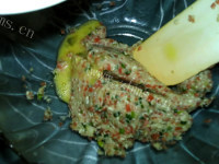 美味的鸡肉豆腐饼做法图解9)