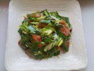 口感丰厚的青蒜炒腊肉
