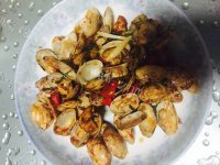 美味的辣炒蛤蜊