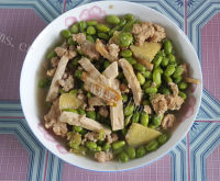 自制香干毛豆子做法图解8)