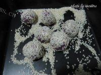 自己做的紫薯芝麻饼做法图解8)