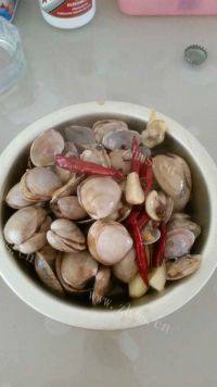 美味的辣炒蛤蜊