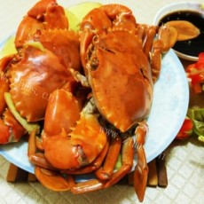 特色菜清蒸螃蟹