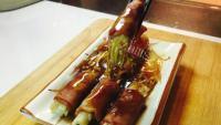家常菜培根金针菇