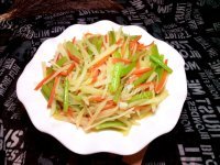 美味营养的素炒三丝做法图解8)