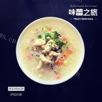 韩式鸡肉粥做法图解9)