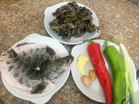 鲜美生鱼片木耳做法图解1)
