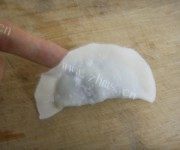 香煎韭菜猪肉饺子做法图解3)