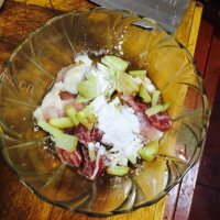 家常菜青椒榨菜肉丝做法图解1)