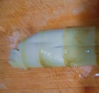 素菜扁尖拌条茄做法图解3)