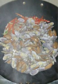 独特的炒花甲做法图解5)