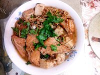 三文鱼炖豆腐做法图解7)