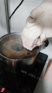 自己做的卤猪头肉做法图解4)