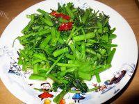味道不错的蒜泥空心菜