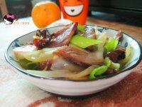 家常菜大葱炒腊肉