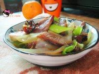 家常菜大葱炒腊肉