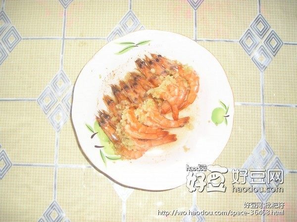 蒜蓉蒸基围虾